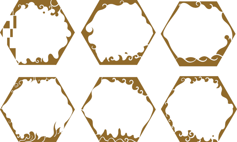 Chinese Style cloud frame pattern (27)