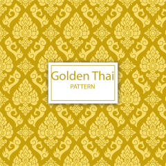 Thai style decorative pattern template (21)
