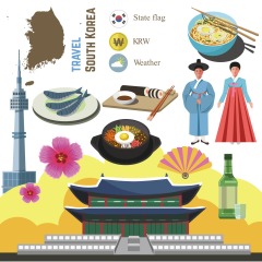 Korean style traditional element pattern template (5)