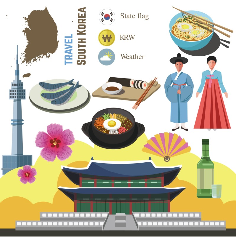 Korean style traditional element pattern template (5)
