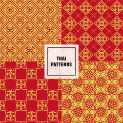 Thai style decorative pattern template (26)