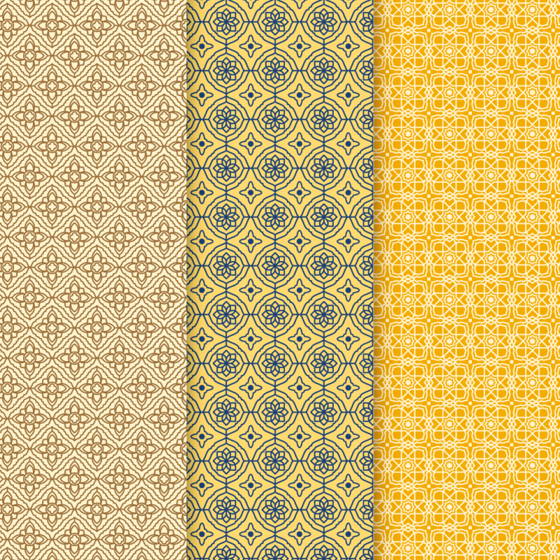 Thai style decorative pattern template (3)