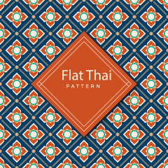 Thai style decorative pattern template (14)