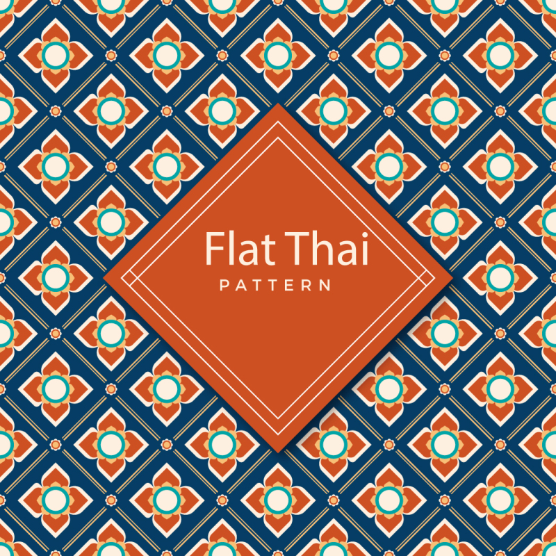 Thai style decorative pattern template (14)
