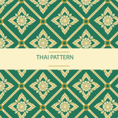 Thai style decorative pattern template (8)