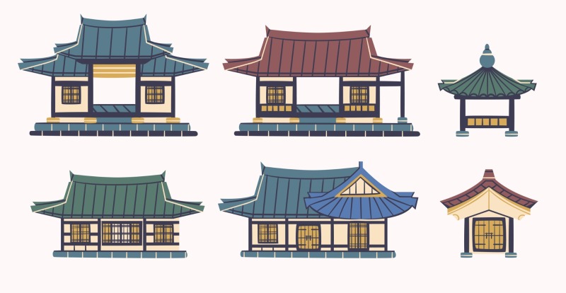 Korean  traditional architecture pattern template (19)