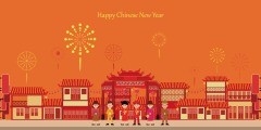 Chinese Style pavilion and memorial archway template pattern (61)