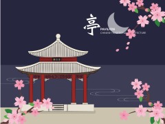 Chinese Style pavilion and memorial archway template pattern (56)