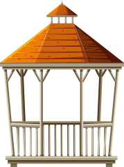 Chinese Style pavilion and memorial archway template pattern (21)