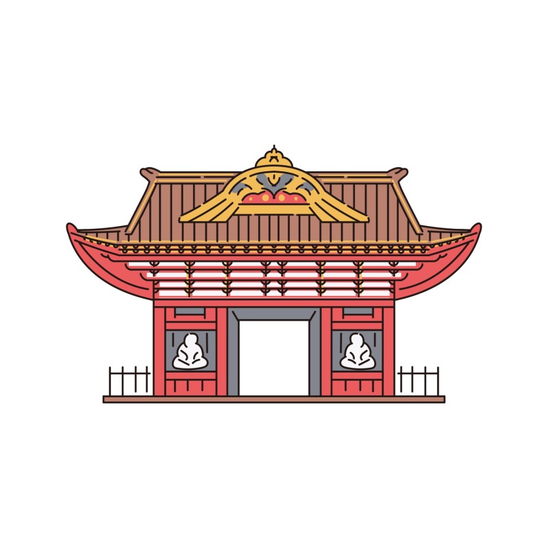Chinese Style pavilion and memorial archway template pattern (23)
