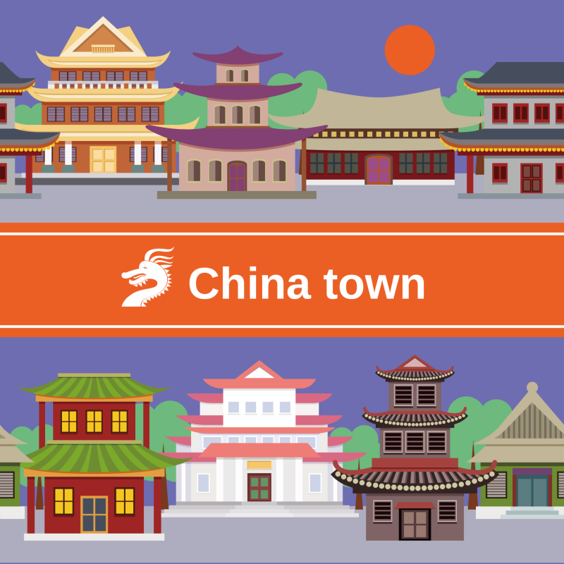 Chinese Style pavilion and memorial archway template pattern (51)
