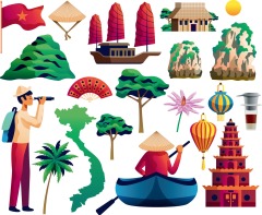 Vietnamese style icon pattern template (25)
