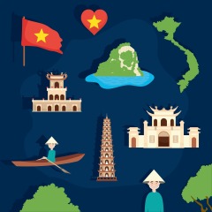 Vietnamese style icon pattern template (15)