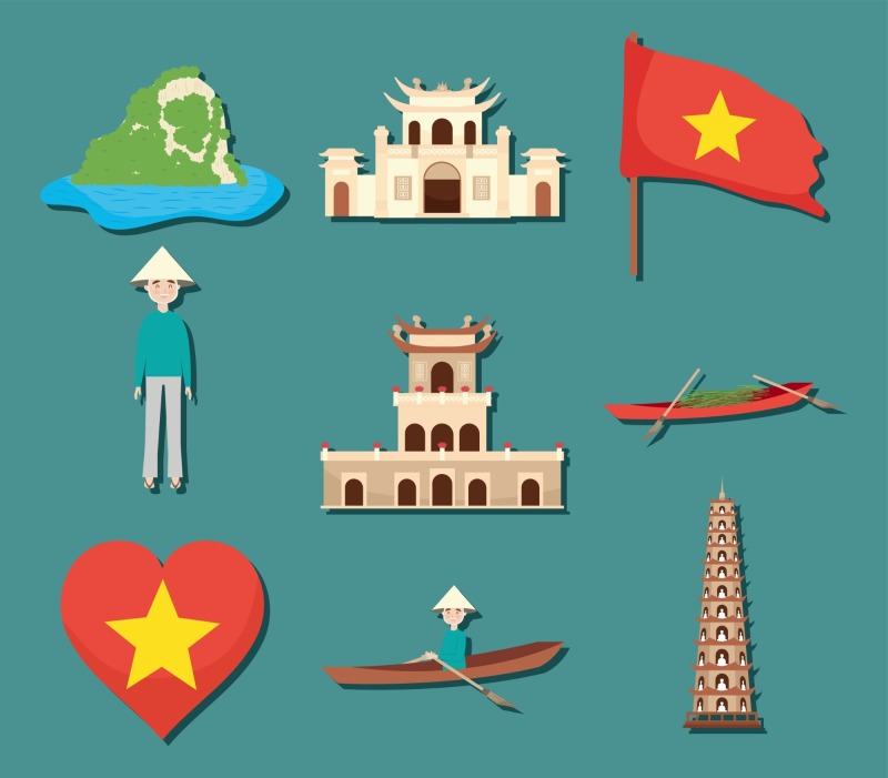 Vietnamese style icon pattern template (9)