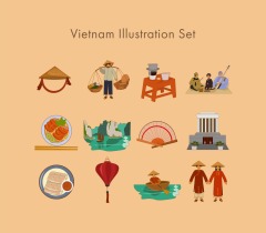 Vietnamese style icon pattern template (16)