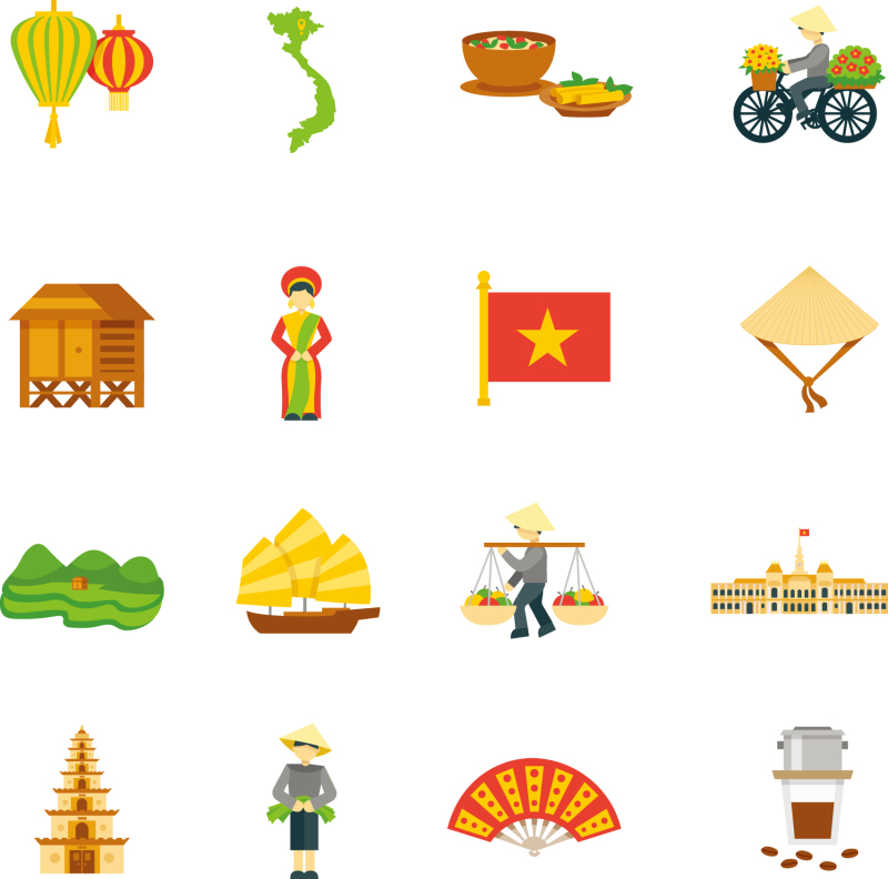 Vietnamese style icon pattern template (20)