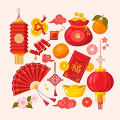Chinese Spring Festival elements pattern (4)