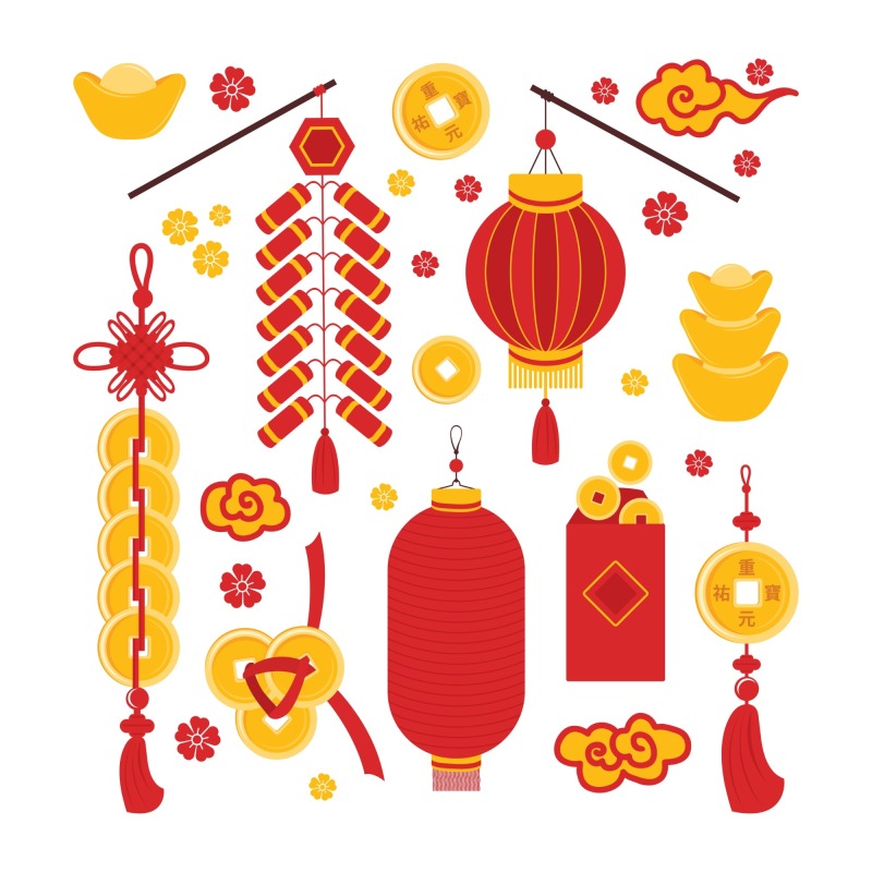 Chinese Spring Festival elements pattern (3)