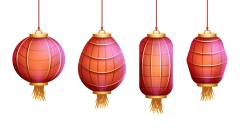 Chinese traditional lantern elements set (11)
