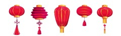 Chinese traditional lantern elements set (14)