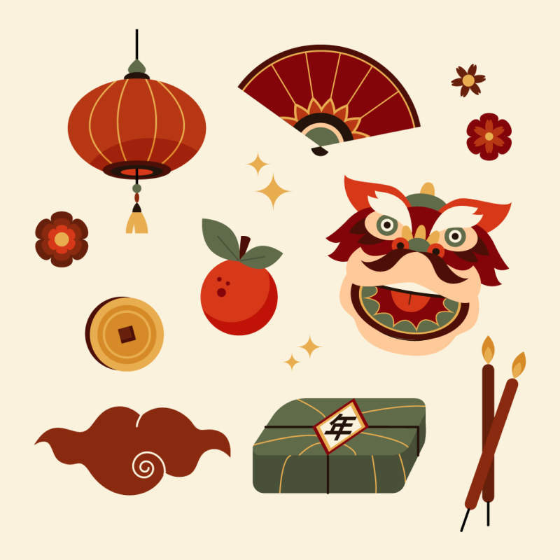 Chinese Spring Festival elements pattern (14)
