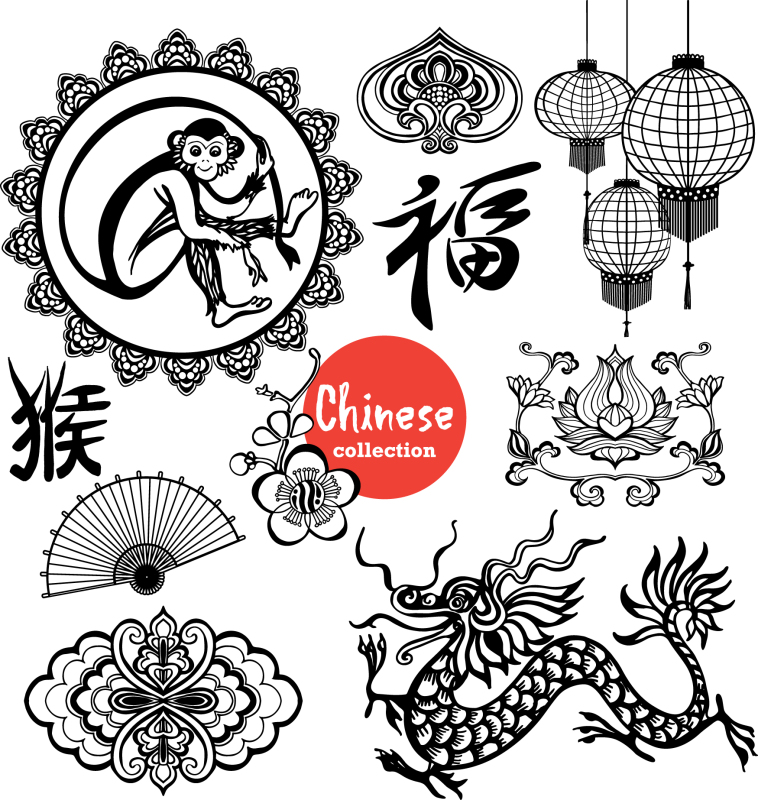 Chinese traditional elements pattern (16)