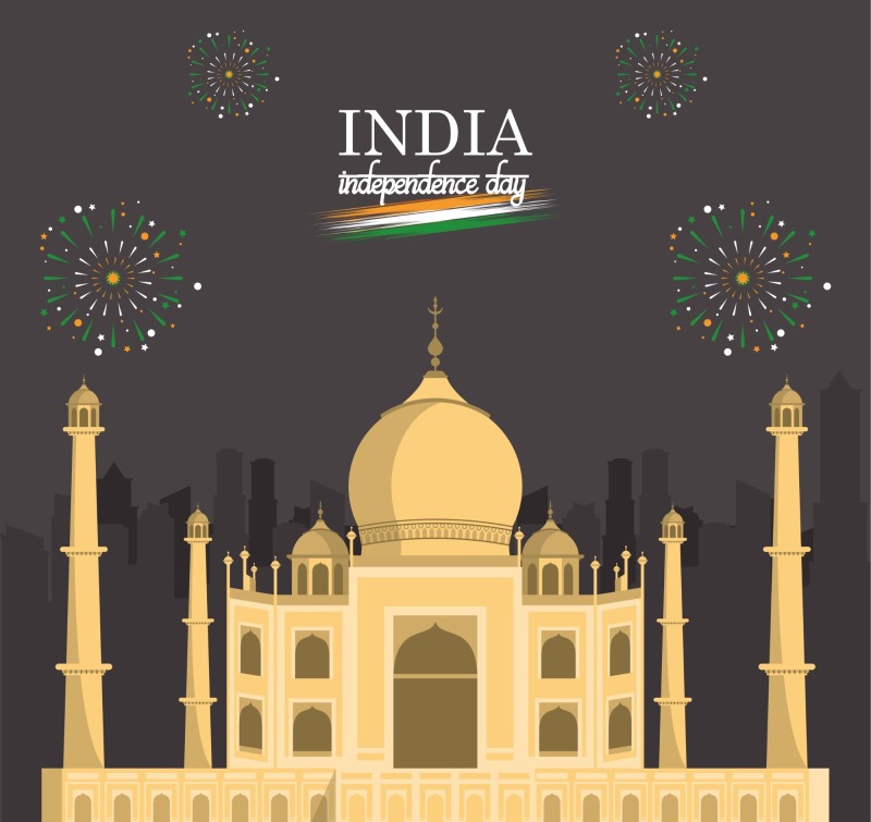 Indian traditional elements icon pattern template (34)