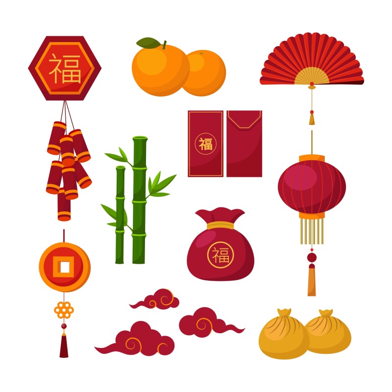 Chinese Spring Festival elements pattern (17)