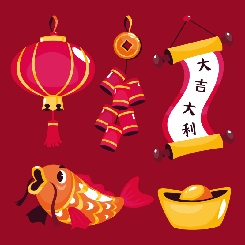 Chinese Spring Festival elements pattern (15)