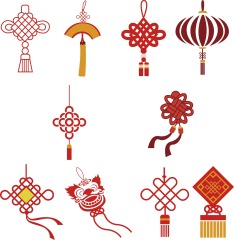 Chinese knot elements pattern (4)