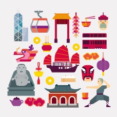 Chinese traditional elements pattern (2)