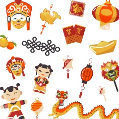 Chinese traditional elements pattern (23)