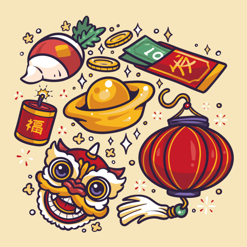 Chinese Spring Festival elements pattern (18)