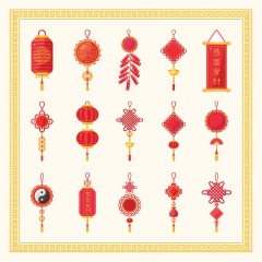 Chinese knot elements pattern (5)