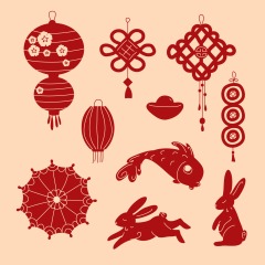 Chinese knot elements pattern (20)