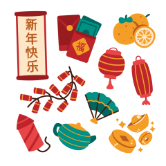 Chinese Spring Festival elements pattern (6)