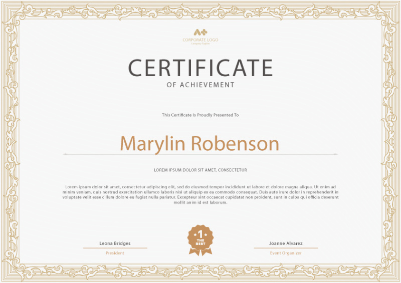 achievement certificate template (33)