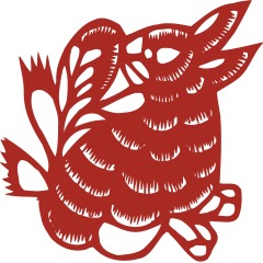 Chinese traditional paper cutting art elements set (4)