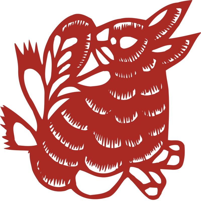 Chinese traditional paper cutting art elements set (4)
