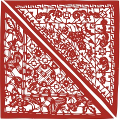 Chinese traditional paper cutting art elements set (30)