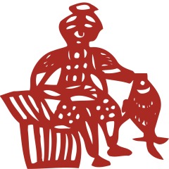 Chinese traditional paper cutting art elements set (11)
