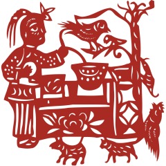 Chinese traditional paper cutting art elements set (23)