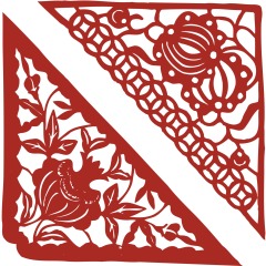Chinese traditional paper cutting art elements set (39)