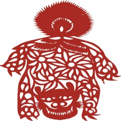 Chinese traditional paper cutting art elements set (51)
