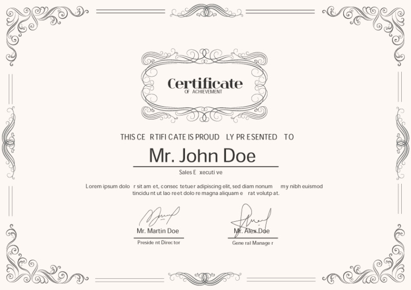 achievement certificate template (14)