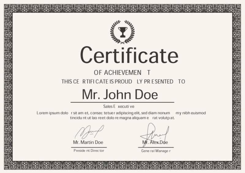 achievement certificate template (12)