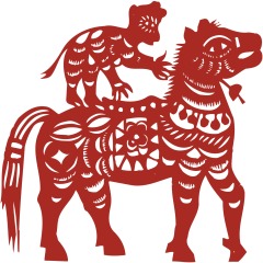 Chinese traditional paper cutting art elements set (29)