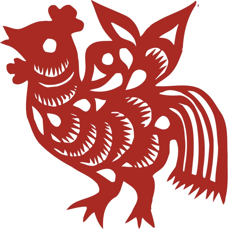 Chinese traditional paper cutting art elements set (6)