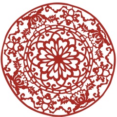 Chinese traditional paper cutting art elements set (49)