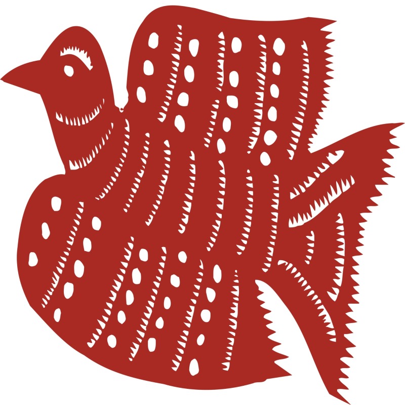 Chinese traditional paper cutting art elements set (5)